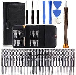 Techtest 25 in 1 Precision Screwdriver Set Multi Pocket Repair Tool Kit