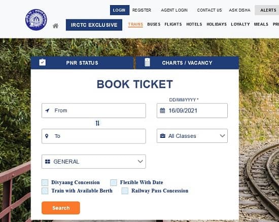 IRCTC Login