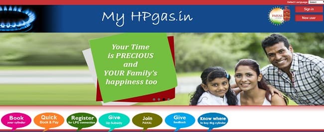 HP Gas Login