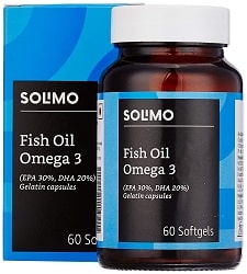 Amazon Brand - Solimo Omega-3 Fish Oil 1000mg