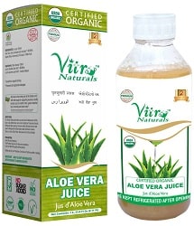 VITRO Certified Organic Aloe Vera Juice With Fiber (1 Liter)