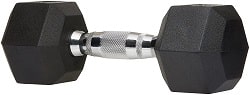 AmazonBasics Quality Solid Cast-Iron Construction Dumbbell