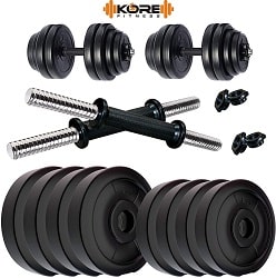 Kore PVC-DM COMBO16 Home Gym Dumbbells Kit