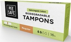 Pee Safe 100% Organic Cotton Tampons