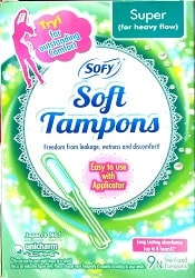 Sofy Soft Tampons for Super Heavy Flow