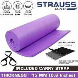 Strauss Anti-Skid Yoga Mat