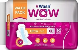 VWash Wow UltraThin Sanitary Napkins