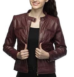 Comfort Zonee Women's PU Leather Jacket