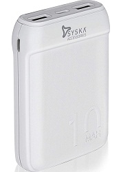 Syska 10000mAh Li-polymer P1016B power bank