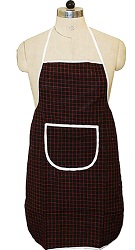 Kuber Industries Checkered Design Cotton Kitchen Apron