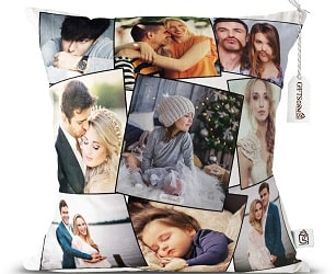 GiftsOnn 9 Photos Personalized Cushion