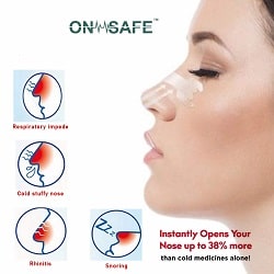 ONSAFE 30 Pcs 60 X 19 mm Nasal Strip