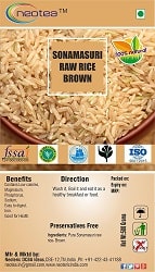 Neotea Sonamasuri Raw Rice Brown