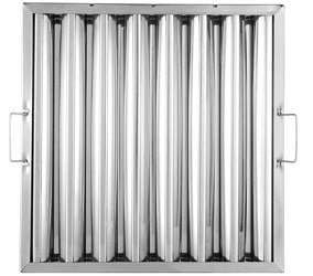 Baffle filter for chimney