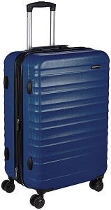 AmazonBasics 68 cm Navy Blue Hardsided Check-In Trolley