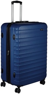 AmazonBasics 78 cm Navy Blue Hardsided Check-in Trolley