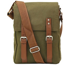 Balachia Cotton Canvas Messenger Bag