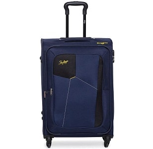 Skybags Rubik Polyester 68 Cms Blue Softsided Check-in Luggage