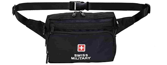 Swiss Military 2.25 Litres Black Waist Pack (WP1)