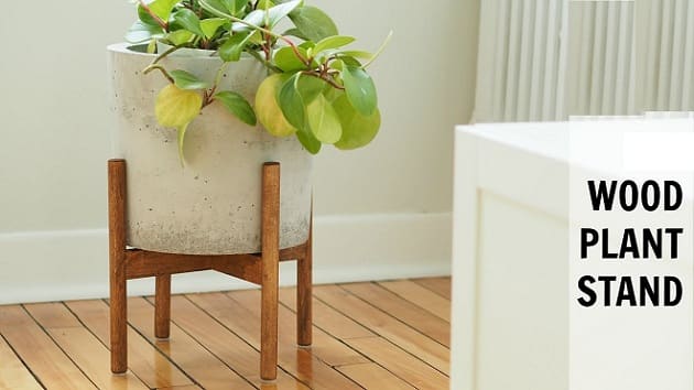 Wood Plant Stand