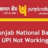 Punjab National Bank UPI Not Working