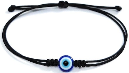 Evil Eye with Black Cord Handmade Bracelet