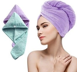 Gokart Cotton Super Absorbent Quick Dry Head Wrap Turbie Towel