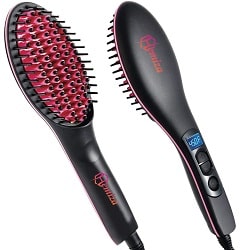 HEMIZA Zamkar Trades Electric 2 in 1 Ceramic Hair Straightener Straightening Comb Brush