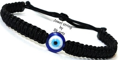 Jewel string Evil Eye Bracelet 