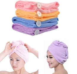 REMUS Quick Turban Hair-Drying Absorbent Microfiber Towel