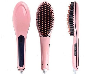 Wazdorf Hair Electric Comb Brush 3 in 1 Ceramic Fast Hair Straightener