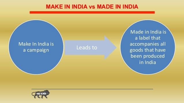 Make In India And Made In India