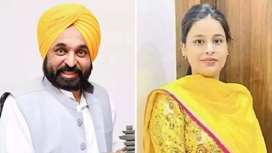 Dr. Gurpreet Kaur and Bhagwant Mann