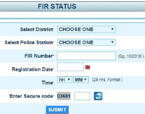 Check FIR Status Online